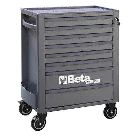 Beta Tool Cabinet, 8 Drawer, Gray, Sheet Metal, 29 in W x 17-1/2 in D x 38 in H 024004687